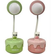 Bear Cream Cake Night Study Desk Lamp With Adjustable LED For Home Table Lamp